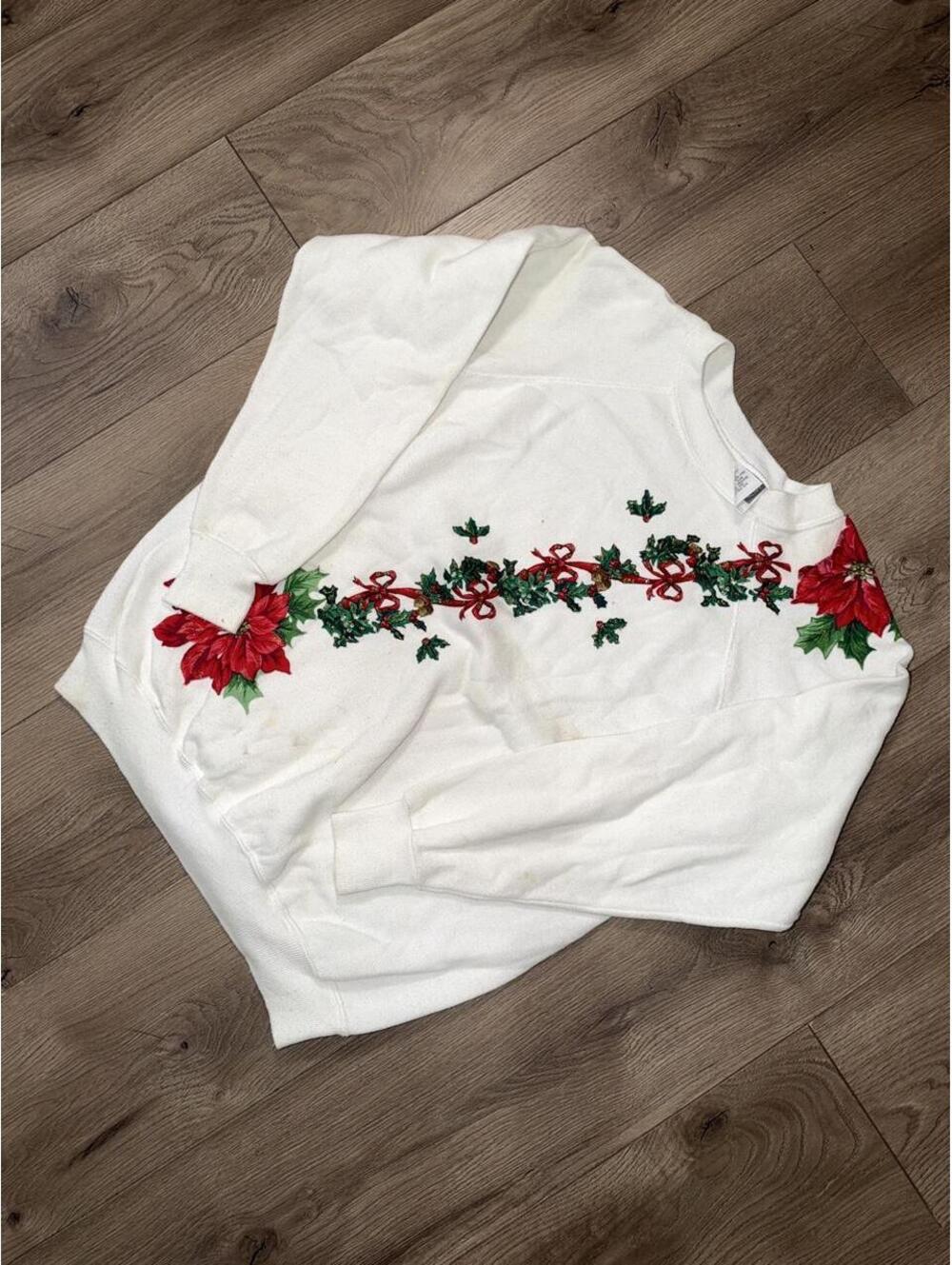 90s Hanes Her Way Holiday Crewneck